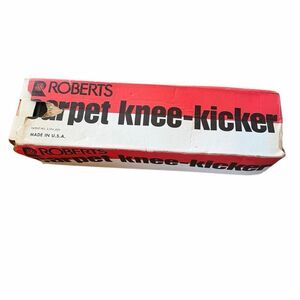 Roberts 10-412 Deluxe Adjustable Carpet Knee Kicker Tool w/ Orig Box & Manual
